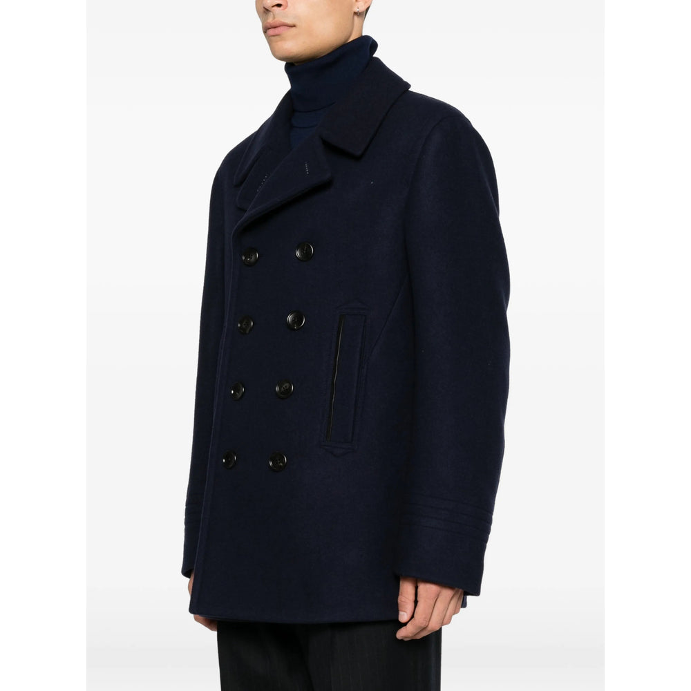 Tom Ford Blue Coats - Peacoats Men TOM FORD