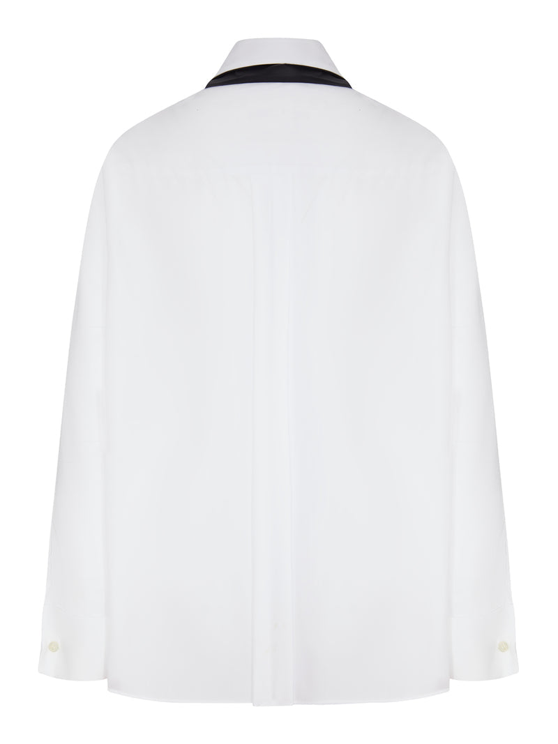 Sacai Women Cotton Shirt With Scarf SACAI