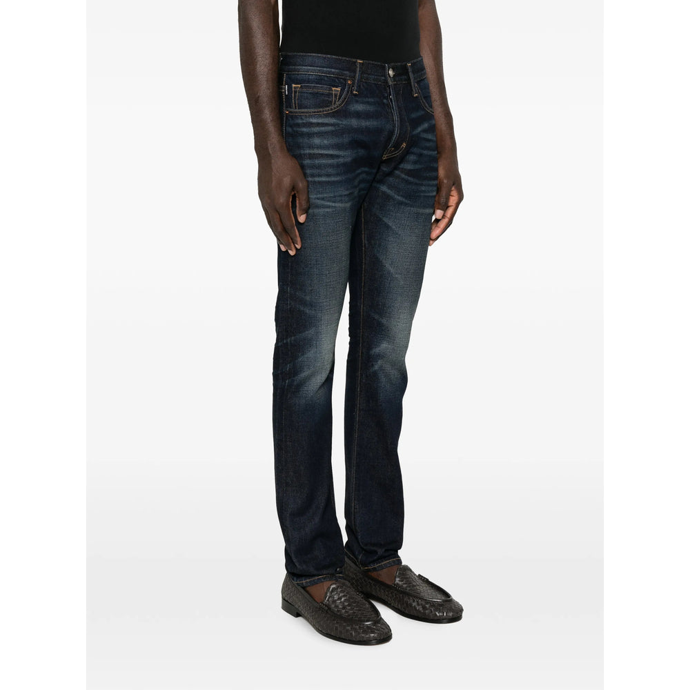 Tom Ford Blue Denim - Regular & Straight-Leg Jeans Men TOM FORD