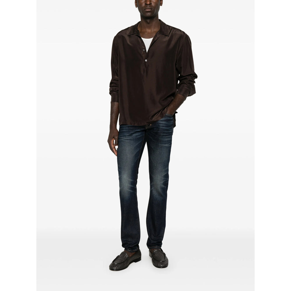 Tom Ford Blue Denim - Regular & Straight-Leg Jeans Men TOM FORD