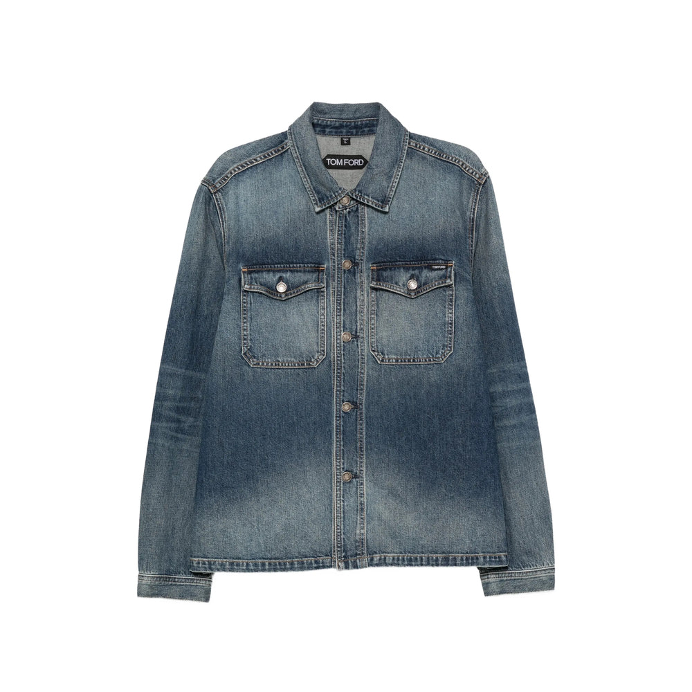 Tom Ford Blue Jackets - Denim Jackets Men TOM FORD