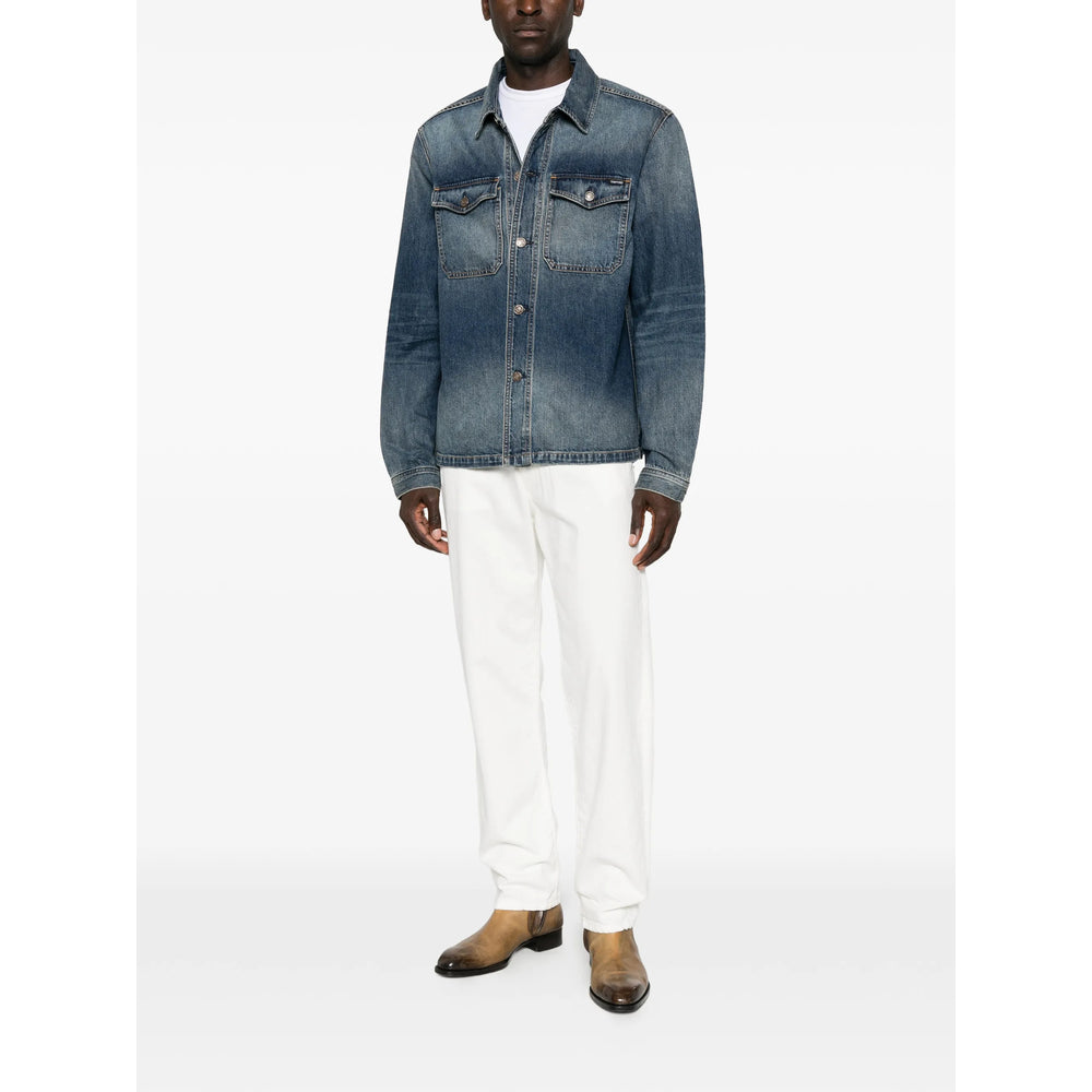 Tom Ford Blue Jackets - Denim Jackets Men TOM FORD