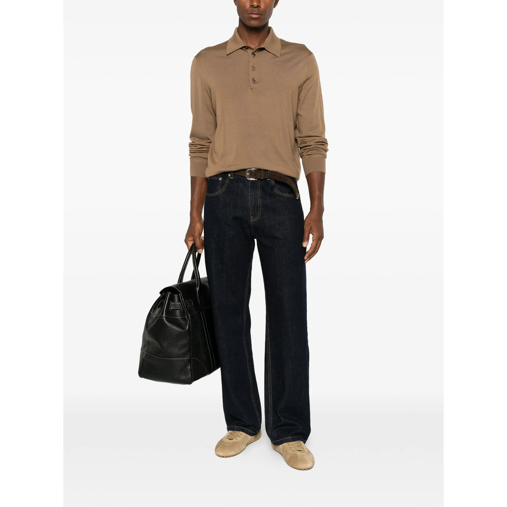 Tom Ford Brown Polo Shirts Men TOM FORD