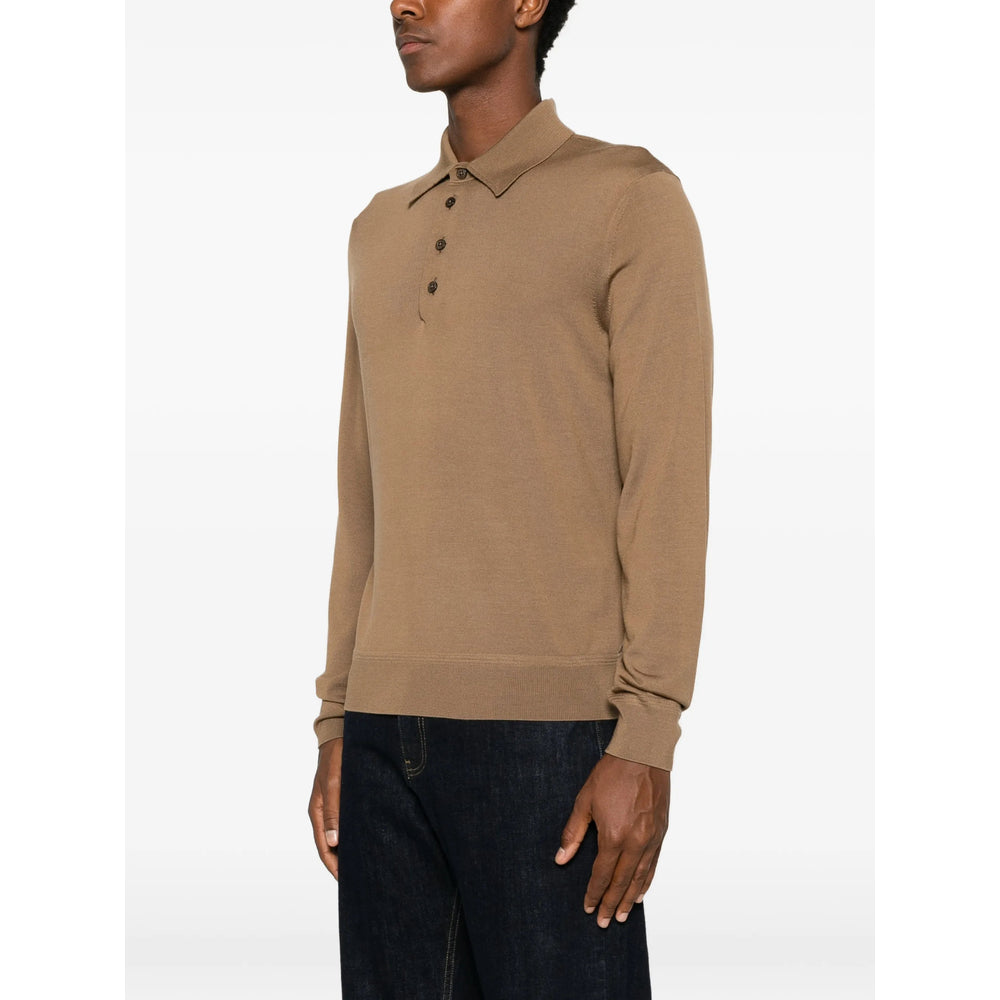 Tom Ford Brown Polo Shirts Men TOM FORD