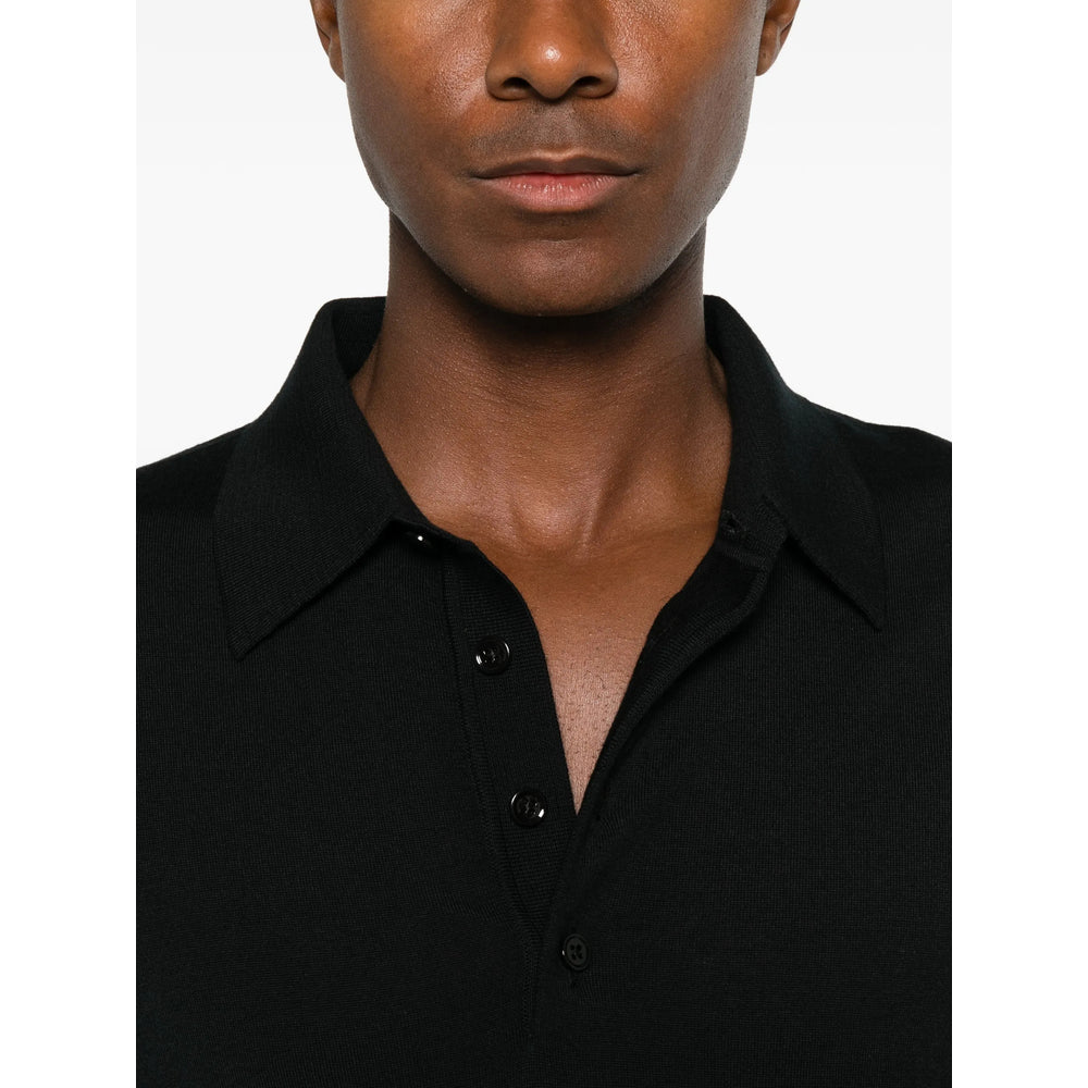 Tom Ford Black Polo Shirts Men TOM FORD