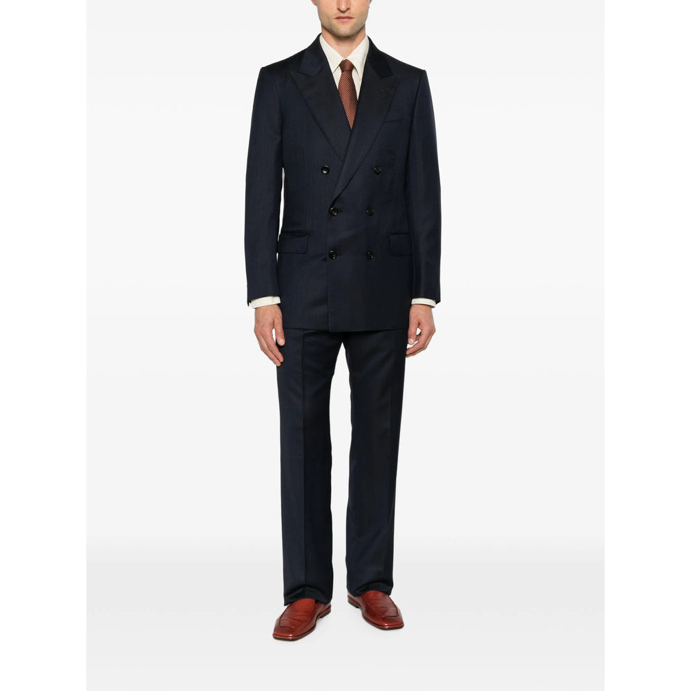 Tom Ford Blue Suits - Double  Breasted Suits Men TOM FORD