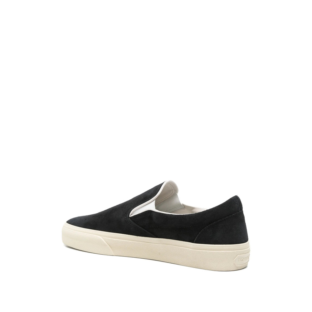 Tom Ford Black Trainers - Slip-Ons Men TOM FORD