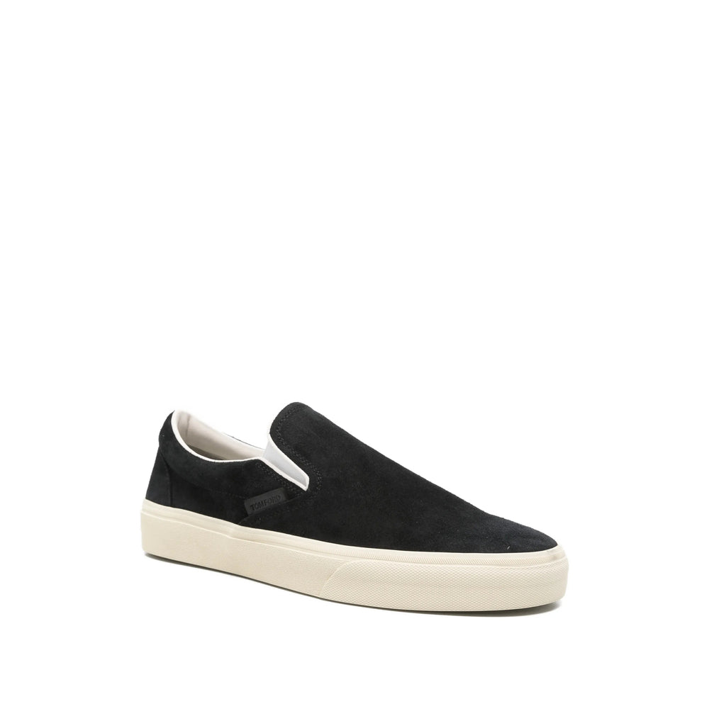 Tom Ford Black Trainers - Slip-Ons Men TOM FORD