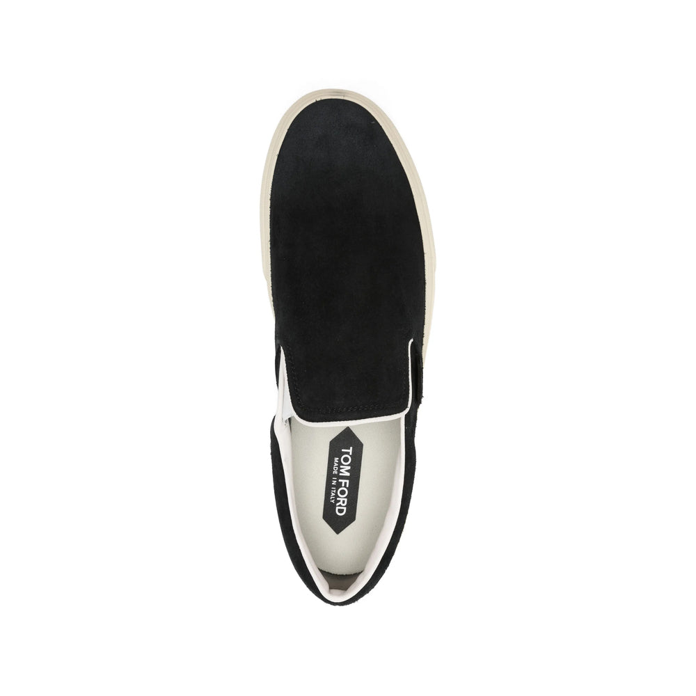 Tom Ford Black Trainers - Slip-Ons Men TOM FORD