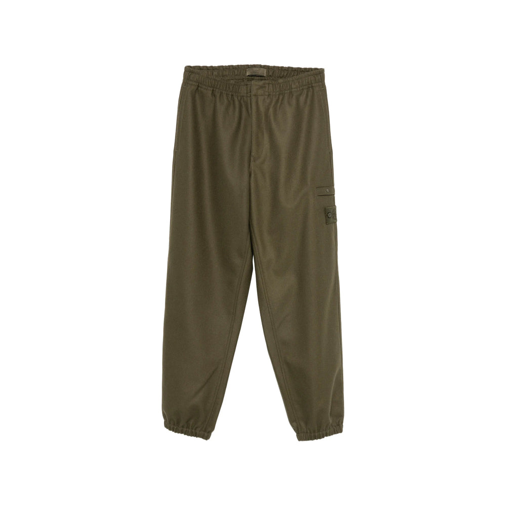 Stone Island Green Trousers - Track Pants Men STONE ISLAND