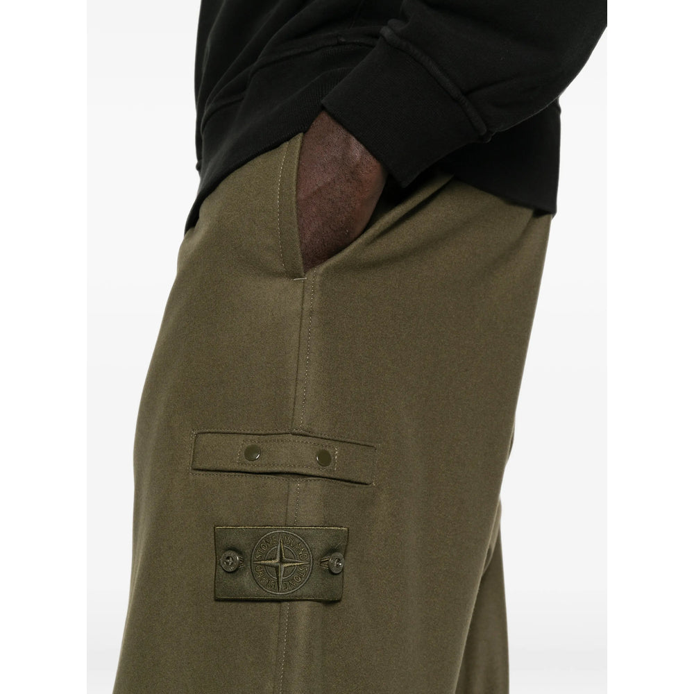 Stone Island Green Trousers - Track Pants Men STONE ISLAND