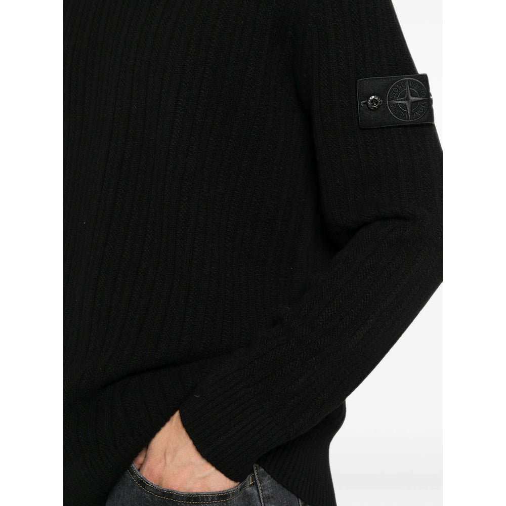 Stone Island Black Sweaters & Knitwear - Jumpers Men STONE ISLAND