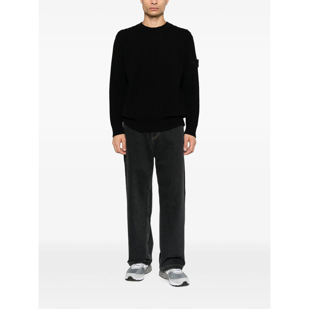 Stone Island Black Sweaters & Knitwear - Jumpers Men STONE ISLAND