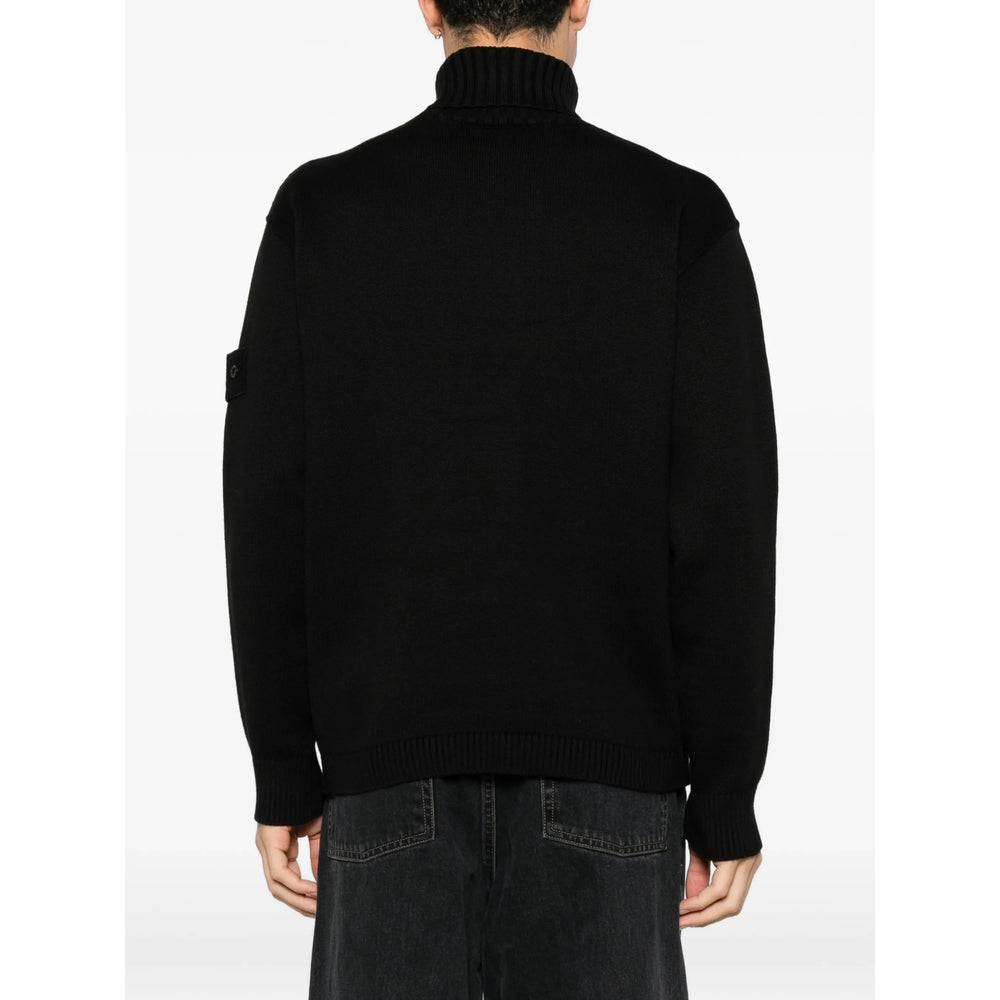 Stone Island Black Sweaters & Knitwear - Jumpers Men STONE ISLAND