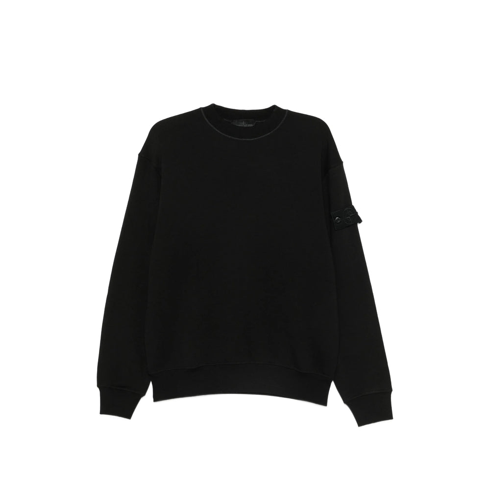 Stone Island Black Sweaters & Knitwear - Sweatshirts Men STONE ISLAND