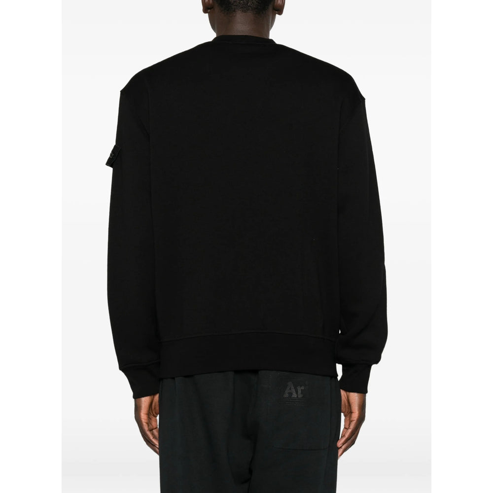 Stone Island Black Sweaters & Knitwear - Sweatshirts Men STONE ISLAND