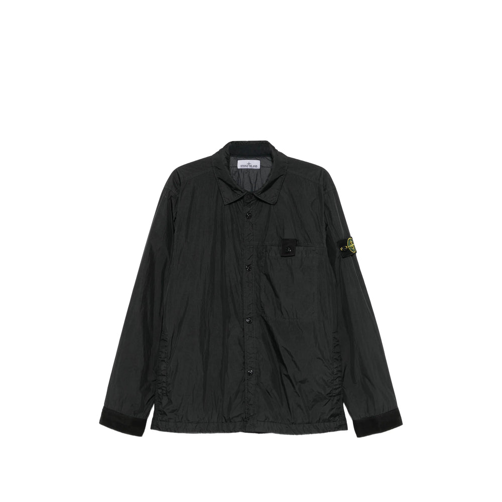 Stone Island Black Jackets - Shirt Jackets Men STONE ISLAND