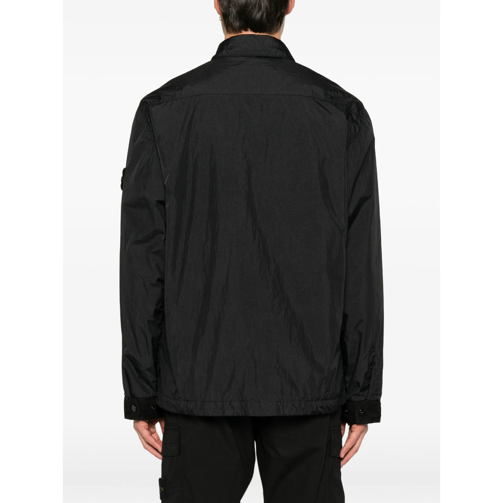 Stone Island Black Jackets - Shirt Jackets Men STONE ISLAND