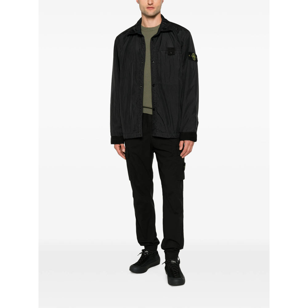 Stone Island Black Jackets - Shirt Jackets Men STONE ISLAND