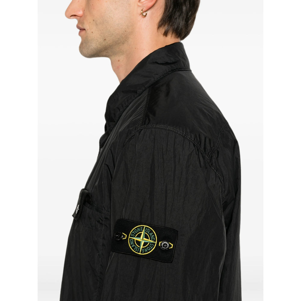 Stone Island Black Jackets - Shirt Jackets Men STONE ISLAND