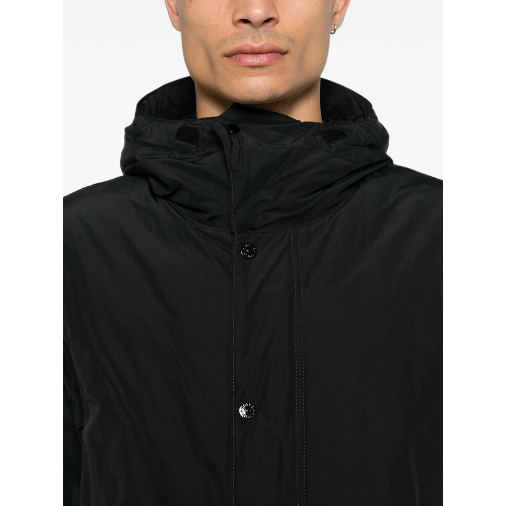 Stone Island Black Coats - Parkas Men STONE ISLAND