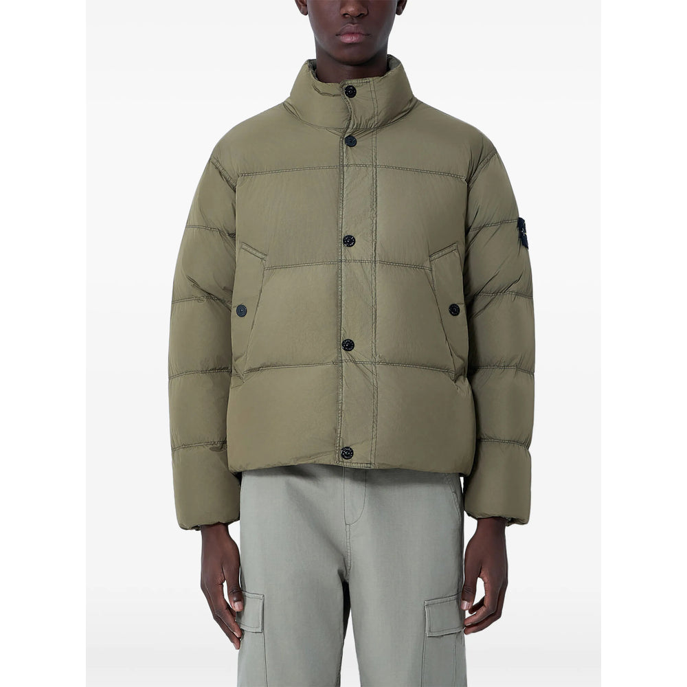 Stone Island Green Jackets - Padded & Down Jackets Men STONE ISLAND