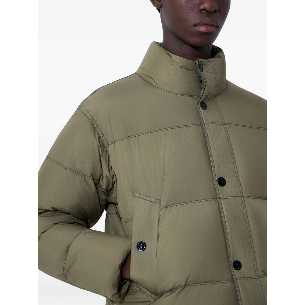 Stone Island Green Jackets - Padded & Down Jackets Men STONE ISLAND