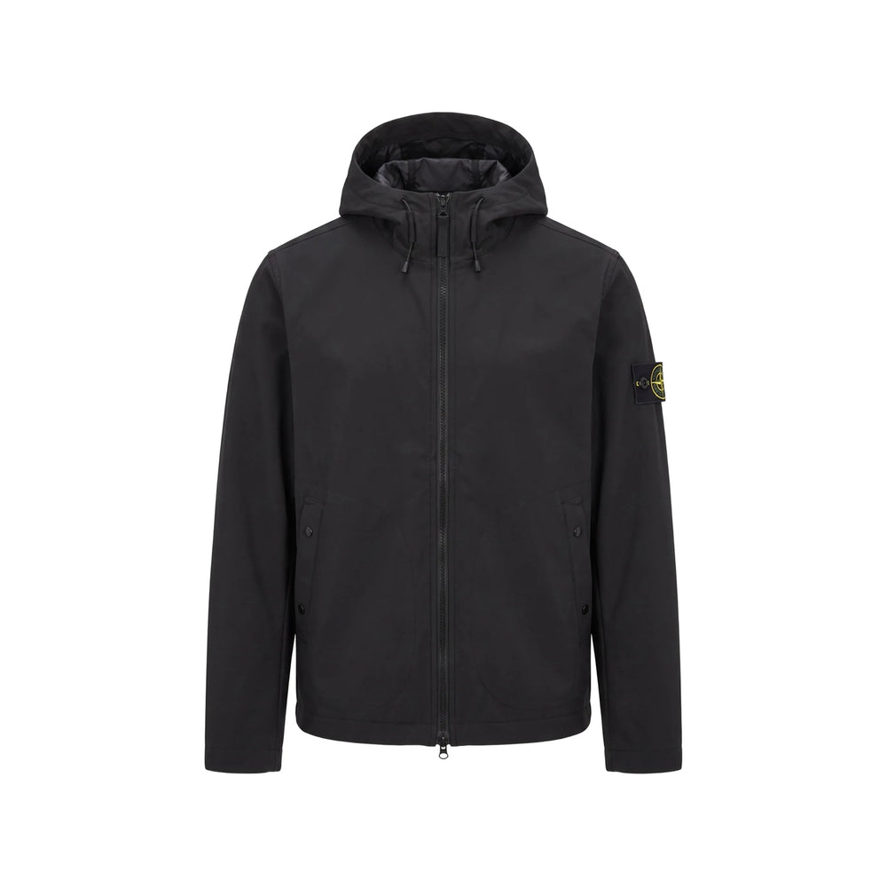 Stone Island Black Jackets - Hooded Jackets Men STONE ISLAND