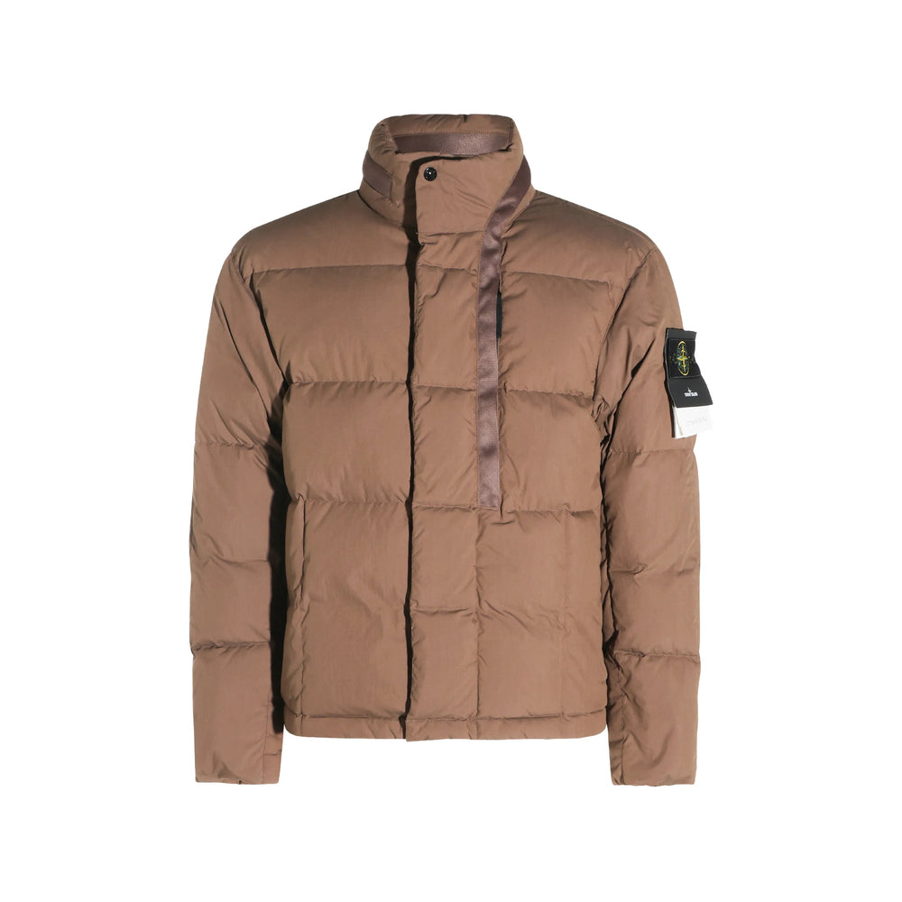 Stone Island Brown Jackets - Padded & Down Jackets Men STONE ISLAND