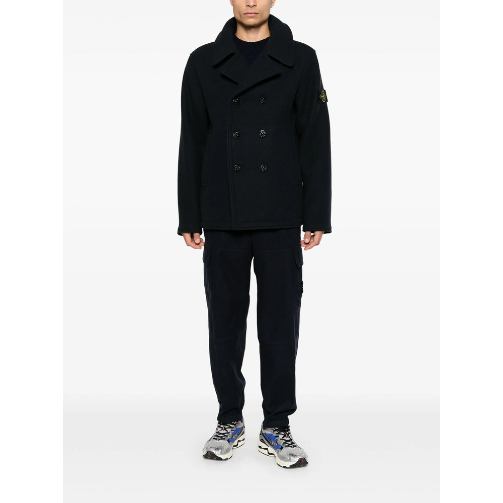 Stone Island Blue Coats - Peacoats Men STONE ISLAND