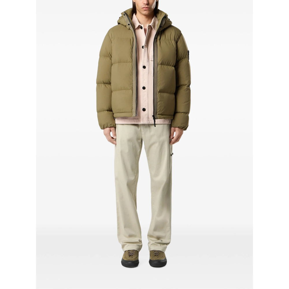 Stone Island Green Jackets - Padded & Down Jackets Men STONE ISLAND