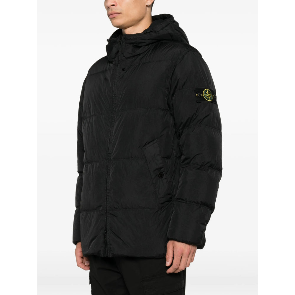 Stone Island Black Jackets - Padded & Down Jackets Men STONE ISLAND