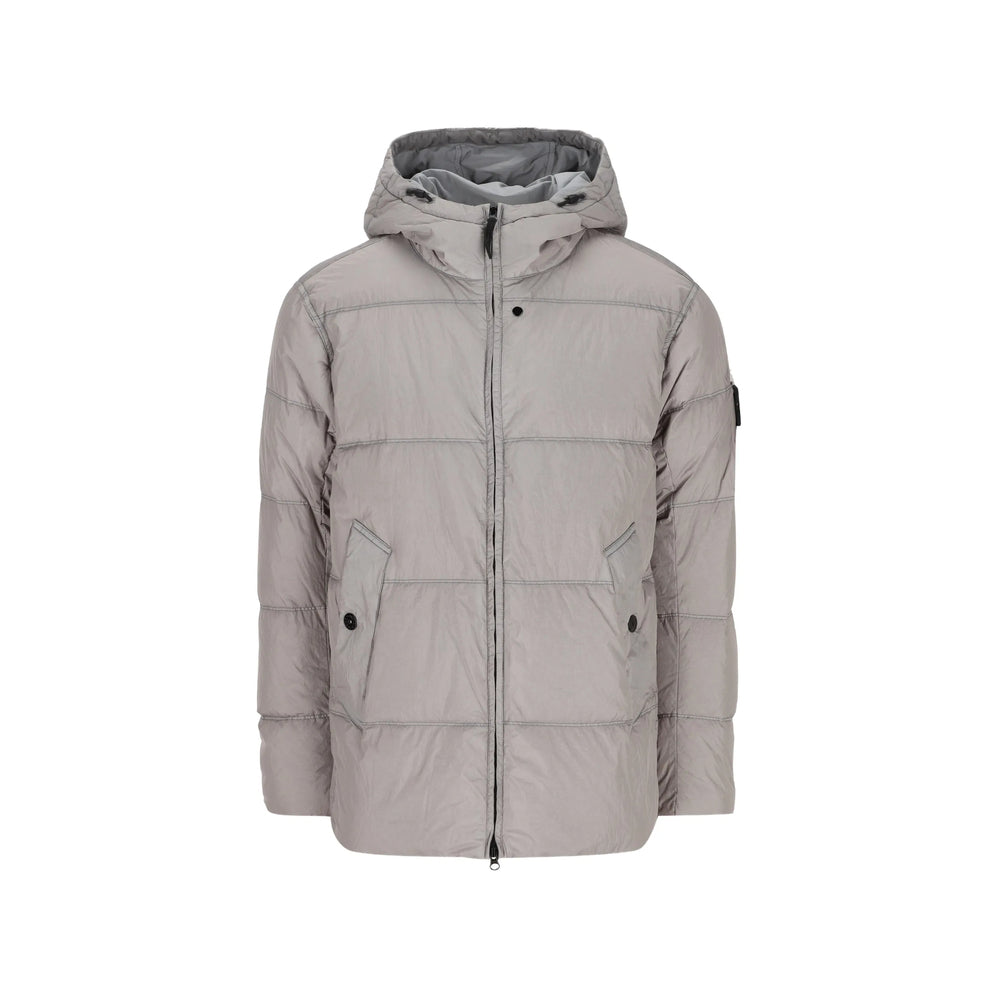 Stone Island Grey Jackets - Padded & Down Jackets Men STONE ISLAND