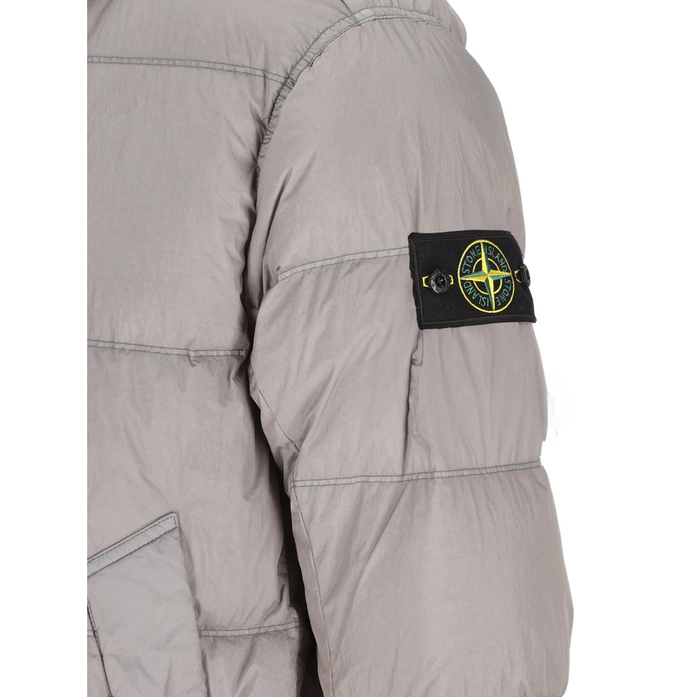 Stone Island Grey Jackets - Padded & Down Jackets Men STONE ISLAND