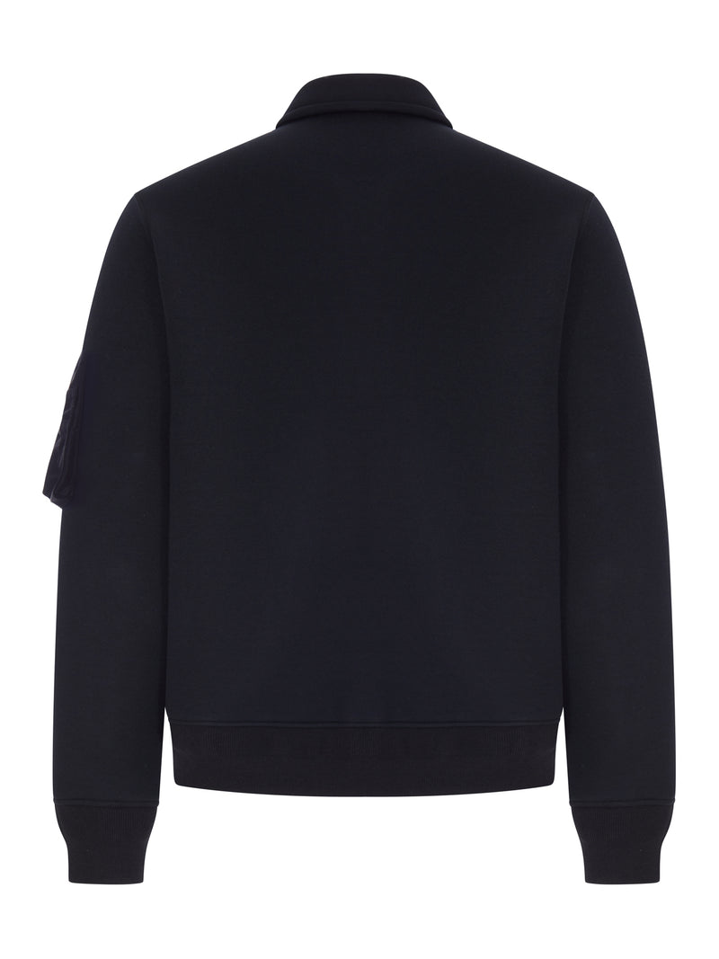 Sacai Men Polo Sweatshirt With Zip And Sleeve Pocket SACAI