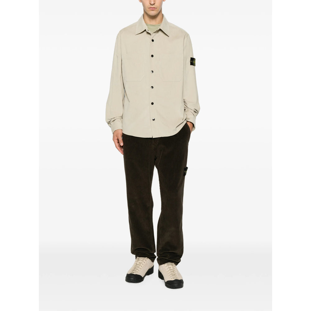 Stone Island Neutrals Jackets - Shirt Jackets Men STONE ISLAND