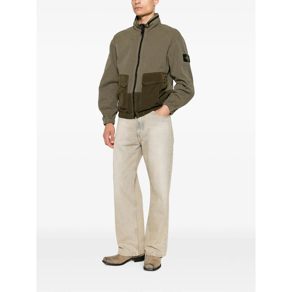 Stone Island Green Jackets - Bomber Jackets Men STONE ISLAND