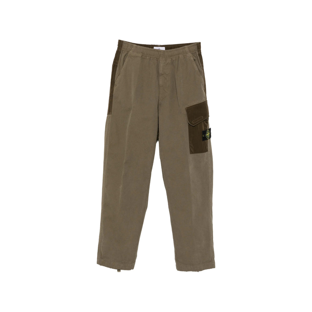 Stone Island Green Trousers - Regular & Straight-Leg Trousers Men STONE ISLAND