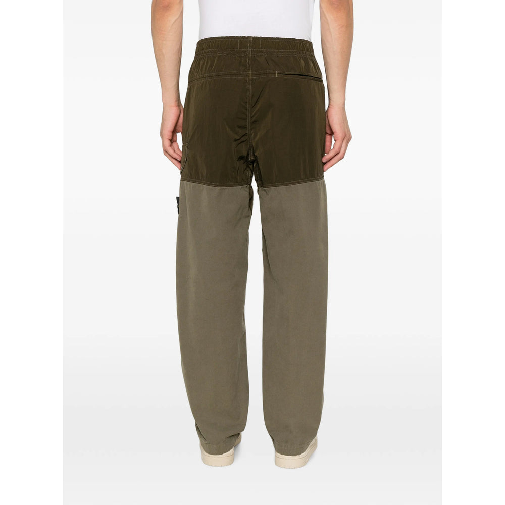 Stone Island Green Trousers - Regular & Straight-Leg Trousers Men STONE ISLAND