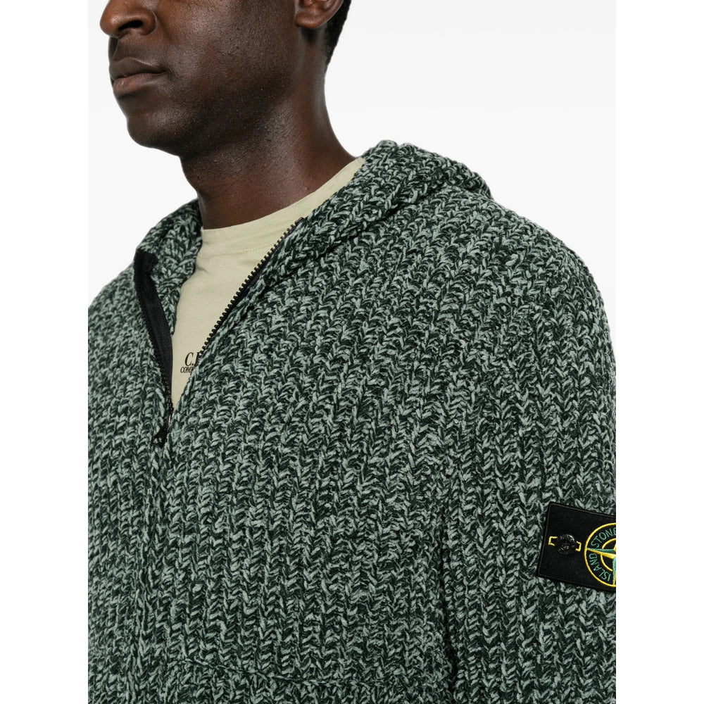Stone Island Green Sweaters & Knitwear - Hoodies Men STONE ISLAND