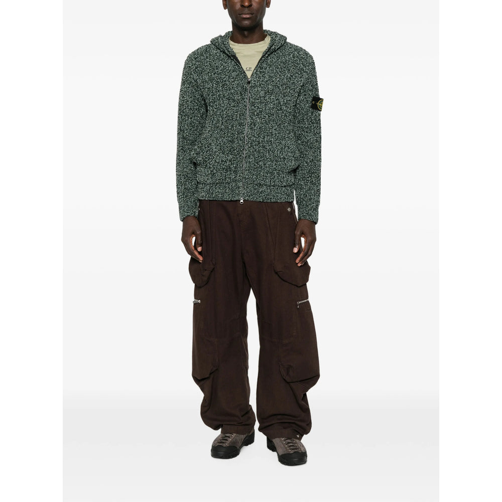 Stone Island Green Sweaters & Knitwear - Hoodies Men STONE ISLAND