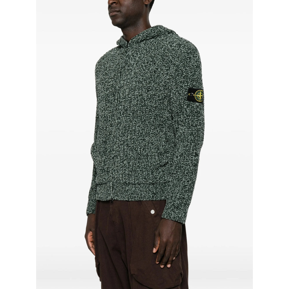 Stone Island Green Sweaters & Knitwear - Hoodies Men STONE ISLAND