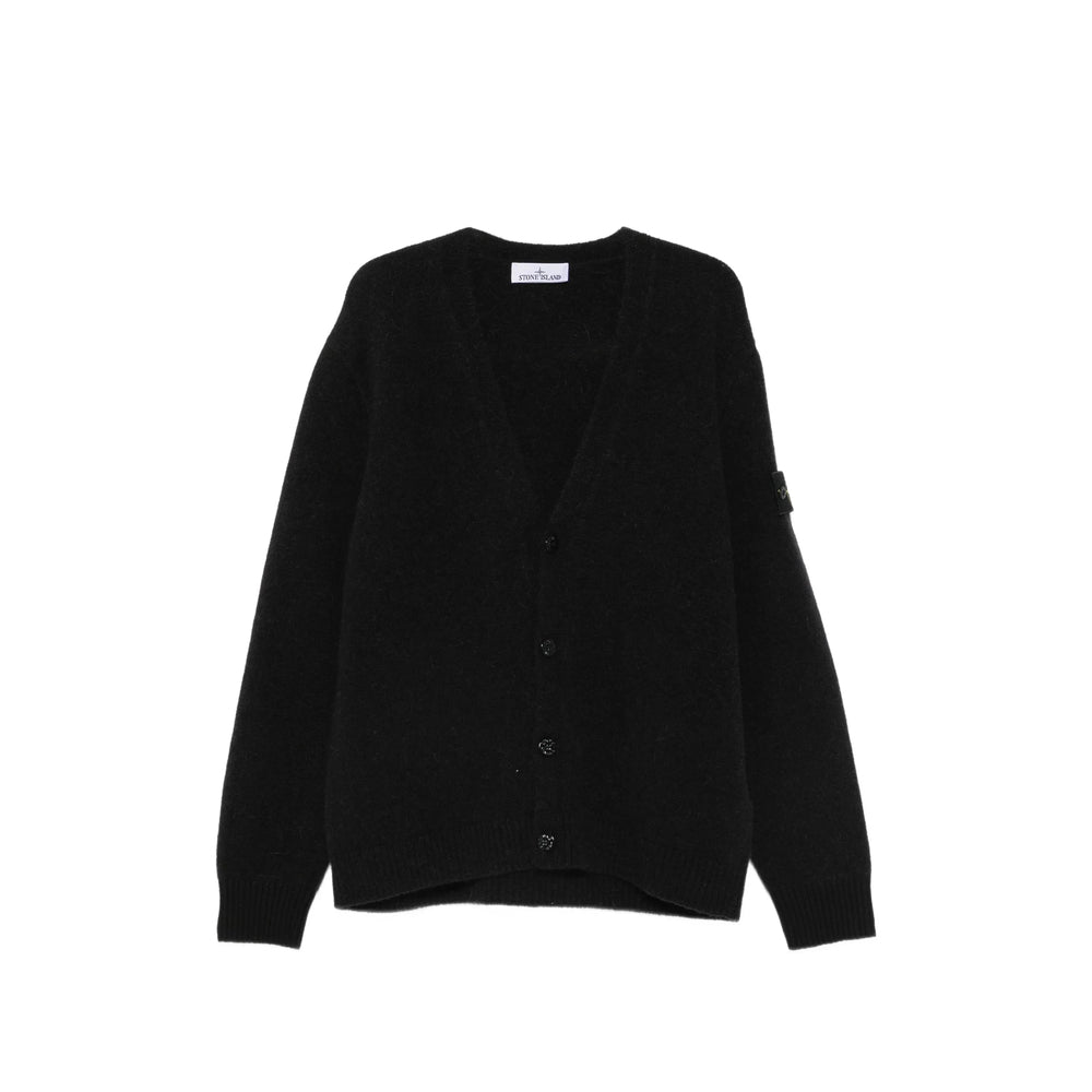 Stone Island Black Sweaters & Knitwear - Cardigans Men STONE ISLAND