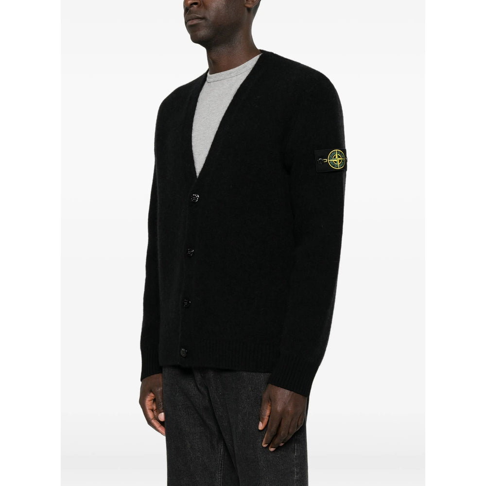 Stone Island Black Sweaters & Knitwear - Cardigans Men STONE ISLAND