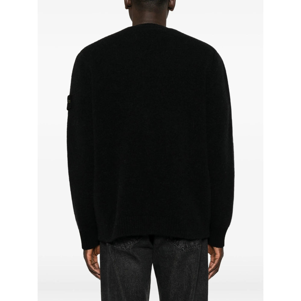 Stone Island Black Sweaters & Knitwear - Cardigans Men STONE ISLAND