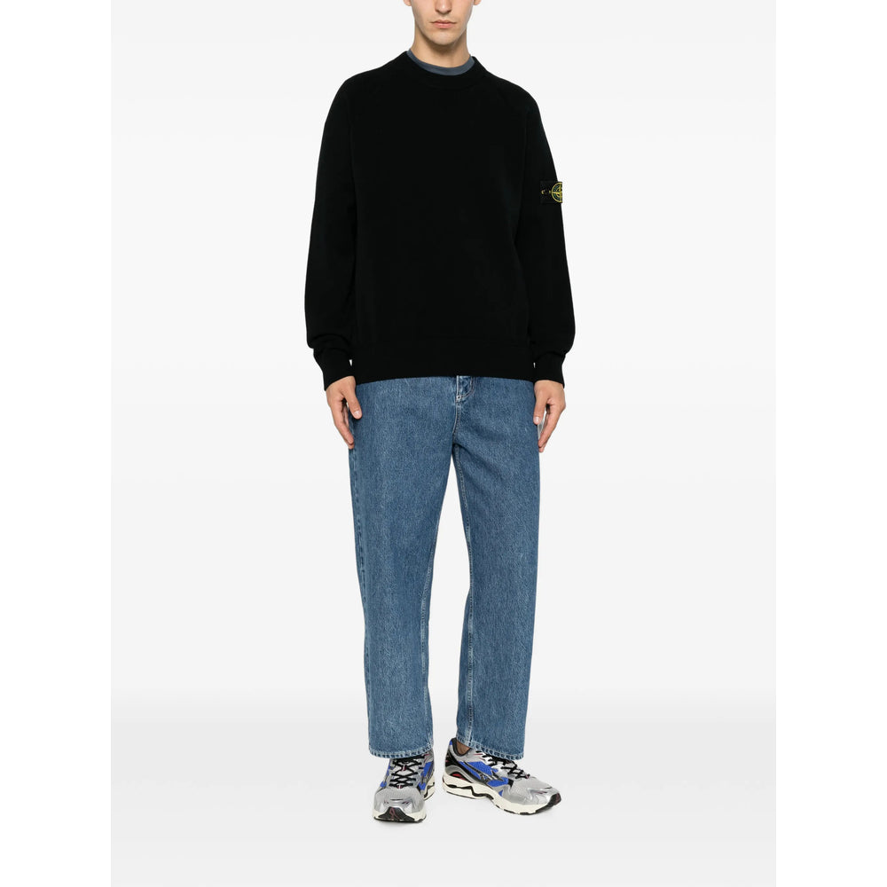 Stone Island Black Sweaters & Knitwear - Jumpers Men STONE ISLAND