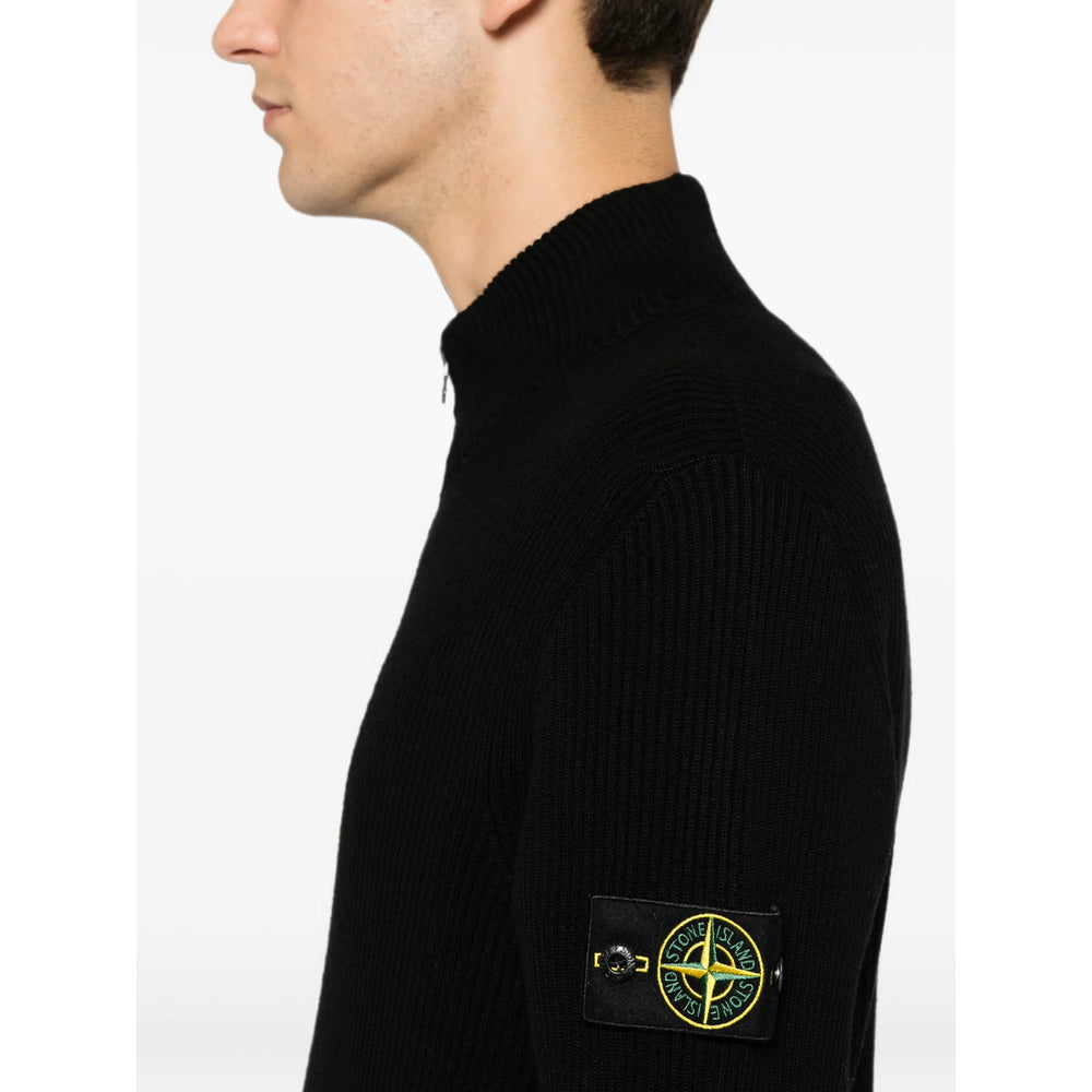 Stone Island Black Sweaters & Knitwear - Sweatshirts Men STONE ISLAND