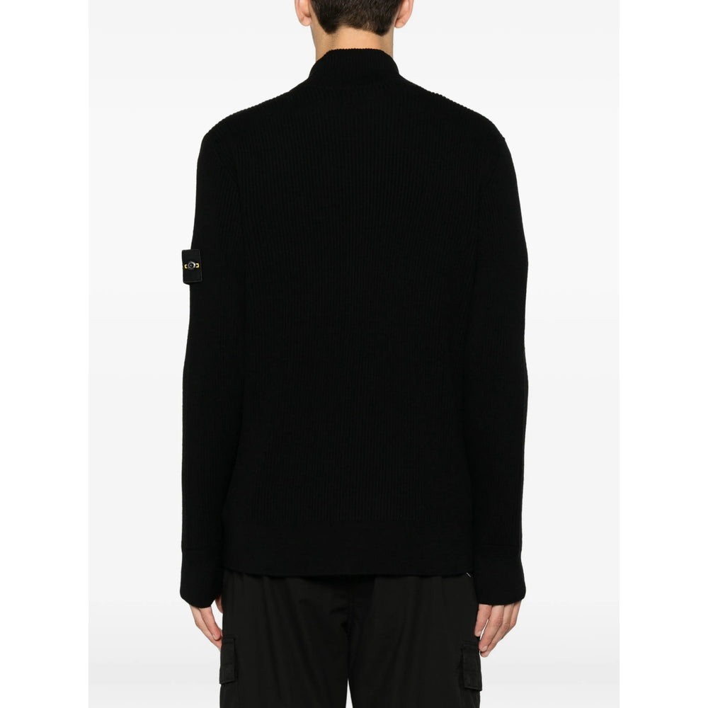 Stone Island Black Sweaters & Knitwear - Sweatshirts Men STONE ISLAND