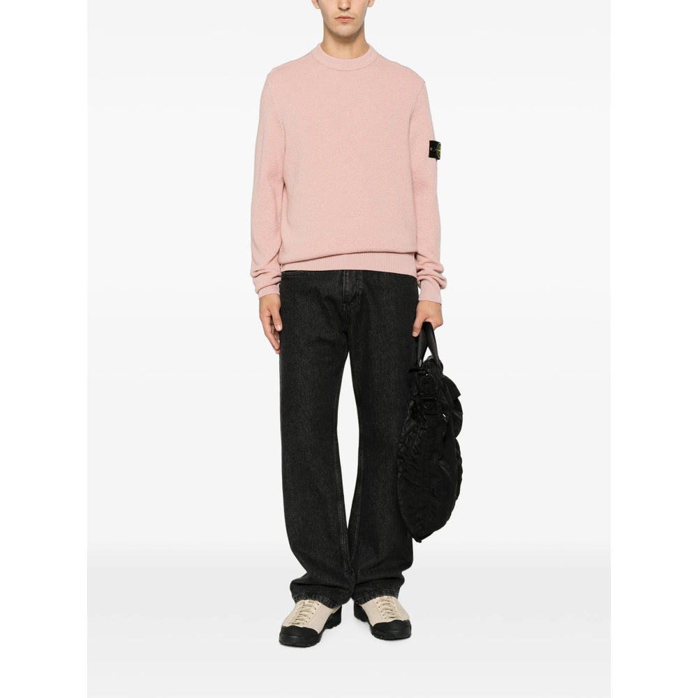 Stone Island Pink Sweaters & Knitwear - Jumpers Men STONE ISLAND