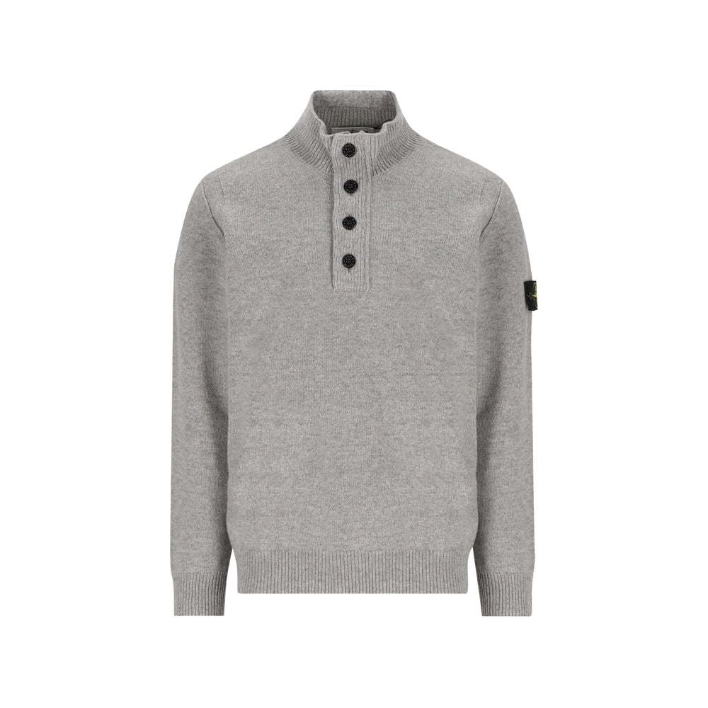 Stone Island Grey Sweaters & Knitwear - Jumpers Men STONE ISLAND
